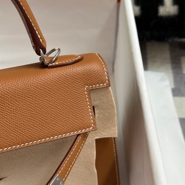 wsxc1721226513376_3 Russia Moscow Hermes CK37 Gold Epsom Leather Kelly Sellier 25CM Silver Hardware