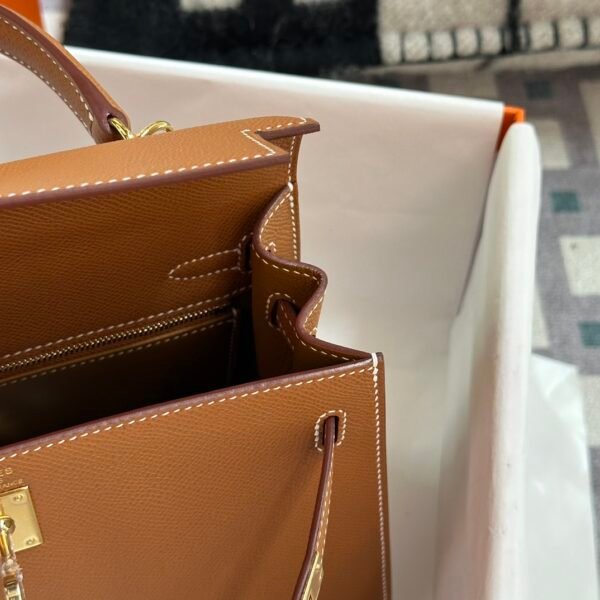 wsxc1721226520786_4 Hermes Bag Images Kelly Sellier 25CM CC37 Gold Epsom Leather Gold Hardware