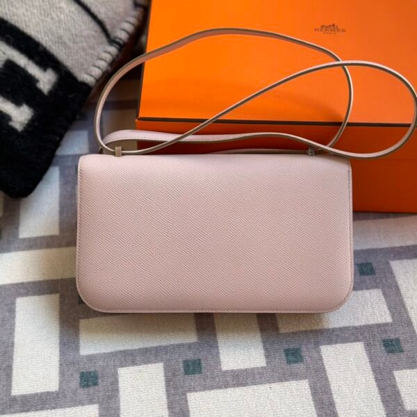 New Arrival Hermes Constance 24 Elan Epsom Leather 3Q Rose Sakura Silver Hardware