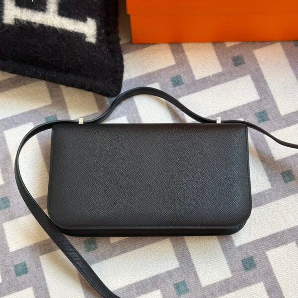 USA Los Angeles Hermes Constance 24 Elan Epsom Leather 89 Noir Silver Hardware