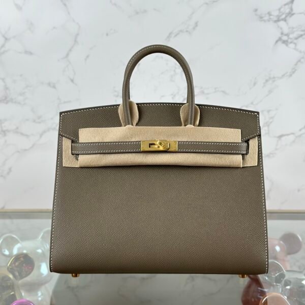 wsxc1721400006820_0-1 Hermes Bag Price Birkin Sellier 25CM CC18 Etoupe Epsom Leather Gold Hardware