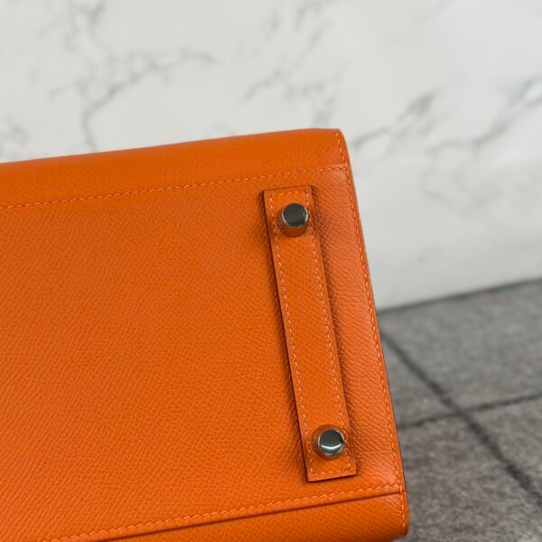 Korea Seoul Hermes Birkin 30CM Sellier Epsom Leather CK93 Orange Silver Hardware