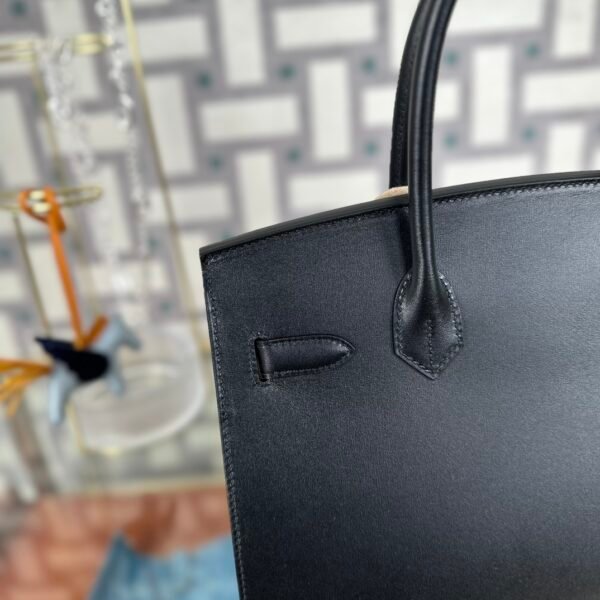 Hermes Bag Price Box Leather Birkin 30CM Sellier CK89 Noir Silver Hardware