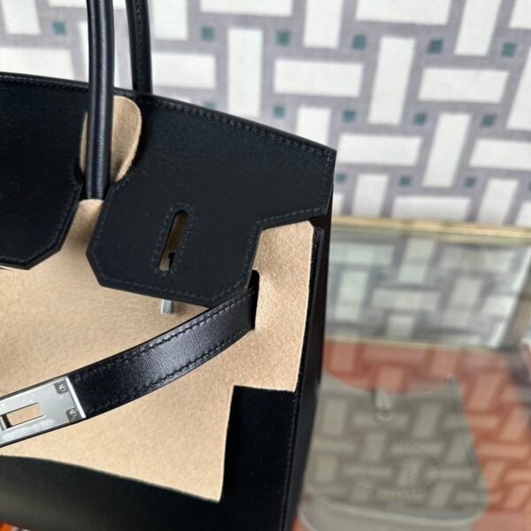 Hermes Bag Price Box Leather Birkin 30CM Sellier CK89 Noir Silver Hardware