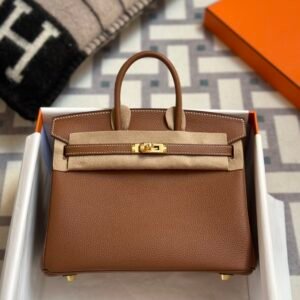 Russia Moscow Hermes Birkin 25CM CC37 Gold Togo Leather Gold Hardware