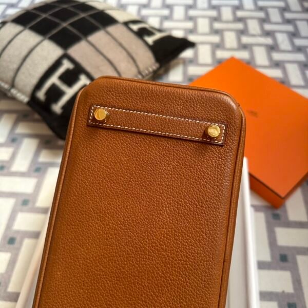 Hermes Birkin 25CM Images 34 Fauve Barenia Faubourg Gold Hardware