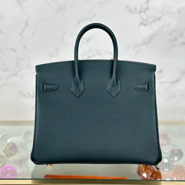USA Washington Hermes Togo Leather Birkin 25CM 6O Vert Cypres Gold Hardware