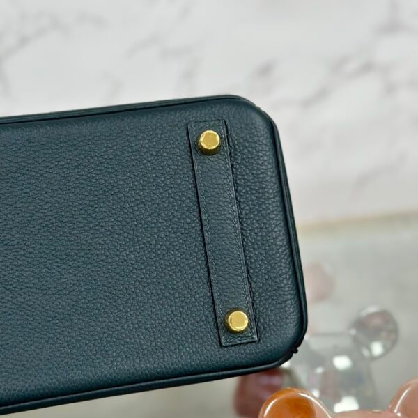 USA Washington Hermes Togo Leather Birkin 25CM 6O Vert Cypres Gold Hardware