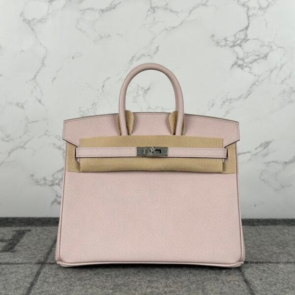 wsxc1721830594751_0 Hermes Bag Price Epsom Leather 3Q Rose Sakura Birkin 25CM Silver Hardware