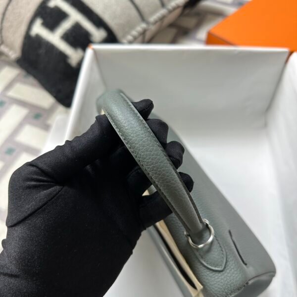 wsxc1722007883920_2 Indonesia Jakarta Hermes Kelly 25CM Togo Leather CK63 Vert Amande Silver Hardware