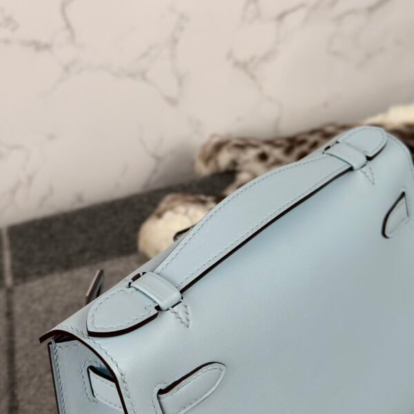 wsxc1722008993415_4 Hermes Bag Price Kelly Pochette 22cm T0 Blue Brume Swift Leather Silver Hardware