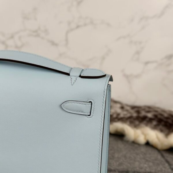 wsxc1722008993415_5 Hermes Bag Price Kelly Pochette 22cm T0 Blue Brume Swift Leather Silver Hardware