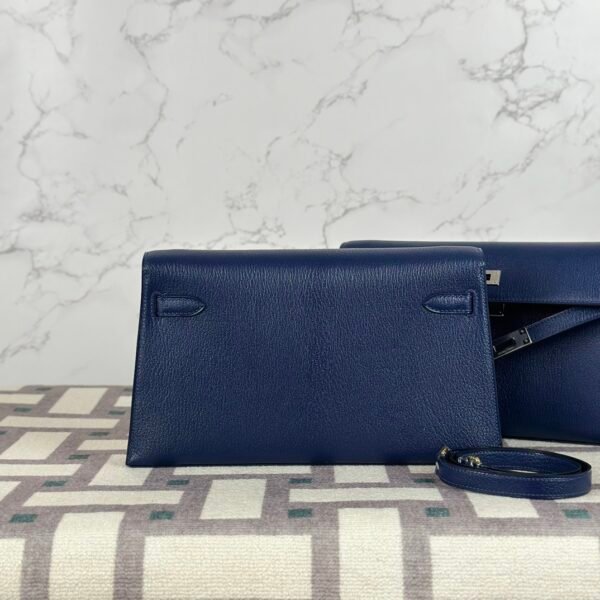 wsxc1722267326989_1 UAE Dubai Hermes Kelly Elan 27CM Chevre Leather CC73 Blue Saphir Gold Hardware