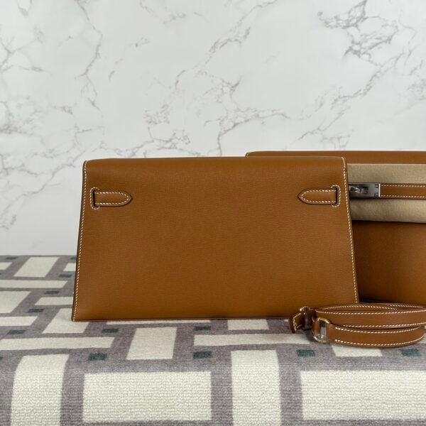 Hermes Bag Images Kelly Elan 27CM CC37 Gold Mademe Leather Gold Hardware