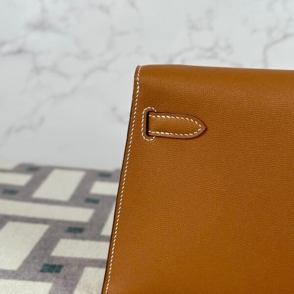 Hermes Bag Images Kelly Elan 27CM CC37 Gold Mademe Leather Gold Hardware