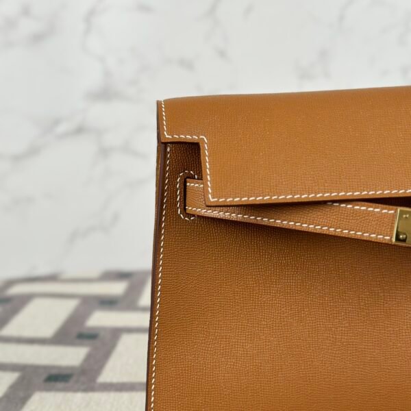 Hermes Bag Images Kelly Elan 27CM CC37 Gold Mademe Leather Gold Hardware