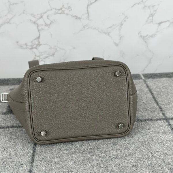 wsxc1723734965484_4 Hermes Bag Images Picotin 18CM 8F Etain Clemence Leather Silver Hardware