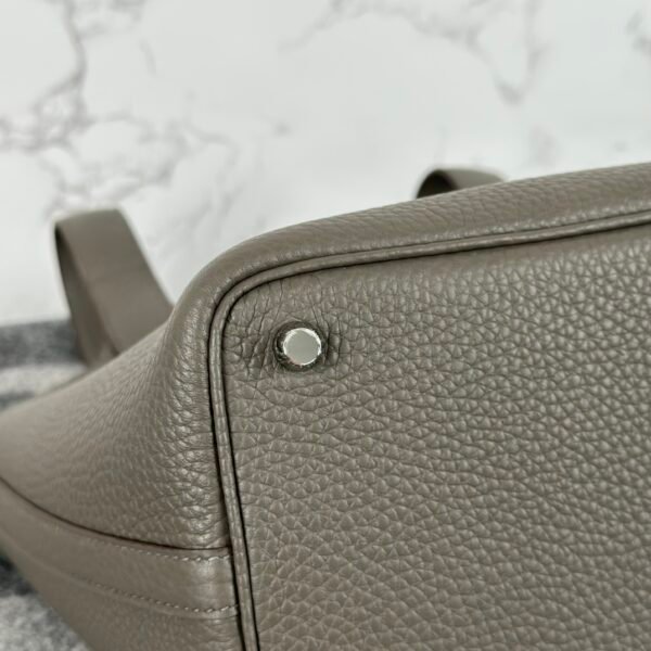 wsxc1723734965570_5 Hermes Bag Images Picotin 18CM 8F Etain Clemence Leather Silver Hardware