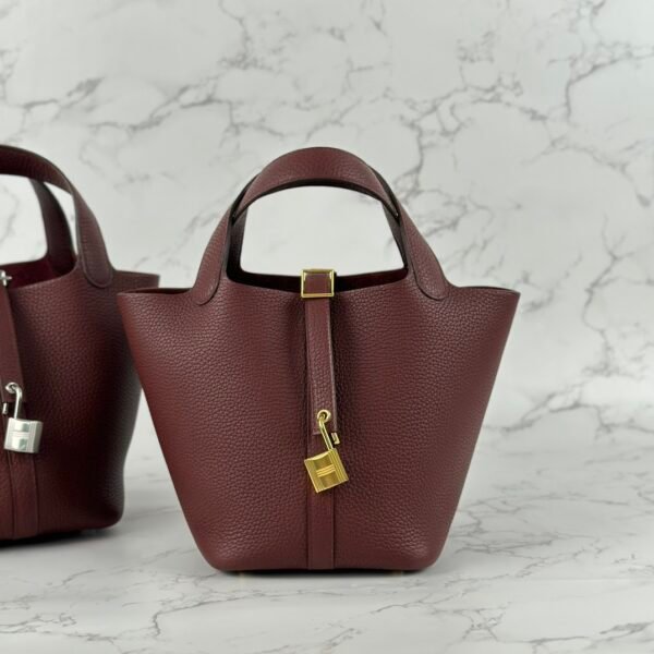 wsxc1723828486931_0-1 Hong Kong Hermes Picotin 18CM Clemence Leather CC55 Rouge H Gold Hardware
