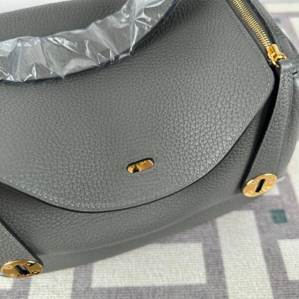wsxc1724164315609_4 Russia Moscow Hermes Lindy 26CM Clemence Leather 0L Gris Meyer Gold Hardware