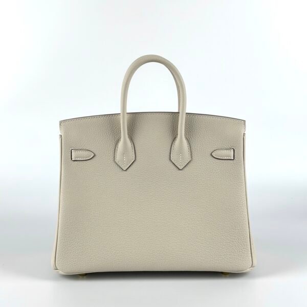 UB Hermes Bag Birkin 25CM Togo Leather CC10 Craie Gold Hardware