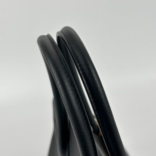 Hermes Bag Images Birkin 30CM Togo Leather CK89 Noir Silver Hardware