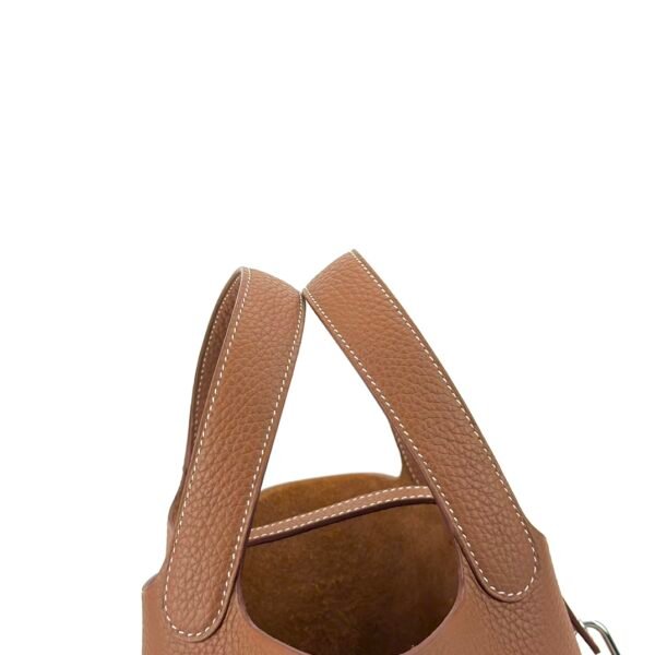 UK London Hermes Picotin 18CM CK37 Gold Clemence Leather Silver Hardware