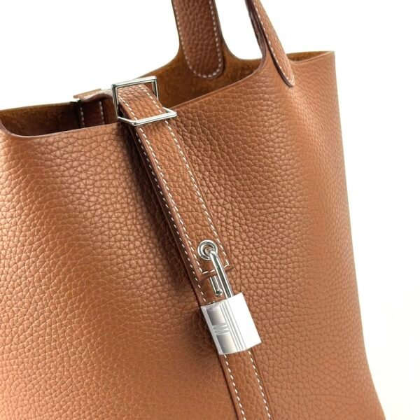 UK London Hermes Picotin 18CM CK37 Gold Clemence Leather Silver Hardware