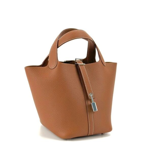 UK London Hermes Picotin 18CM CK37 Gold Clemence Leather Silver Hardware