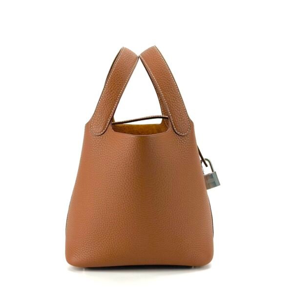 UK London Hermes Picotin 18CM CK37 Gold Clemence Leather Silver Hardware