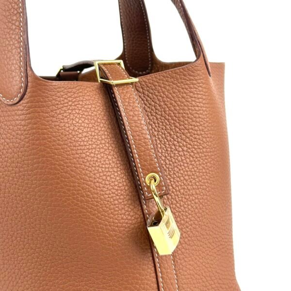 wsxc1725461523323_3 Hermes Bag Price CC37 Gold Clemence Leather Picotin 18CM Gold Hardware