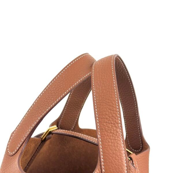 wsxc1725461523323_4 Hermes Bag Price CC37 Gold Clemence Leather Picotin 18CM Gold Hardware