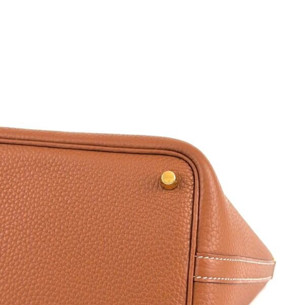 wsxc1725461523323_5 Hermes Bag Price CC37 Gold Clemence Leather Picotin 18CM Gold Hardware