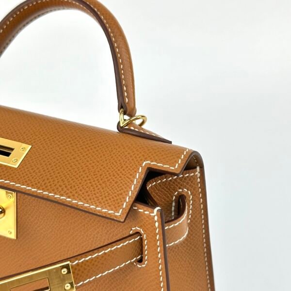 wsxc1726074090033_3 Hermes Bag Images Mini Kelly 19CM CC37 Gold Epsom Leather Gold Hardware