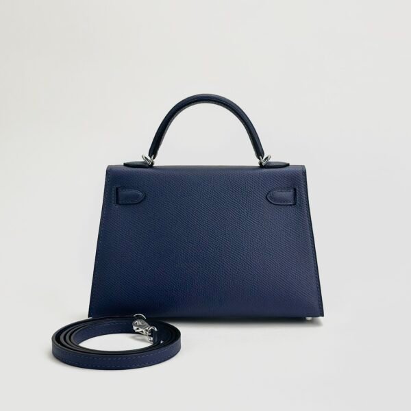 wsxc1726074095502_1 Hermes Bag Price Mini Kelly 19CM Epsom Leather CK73 Blue Saphir Silver Hardware