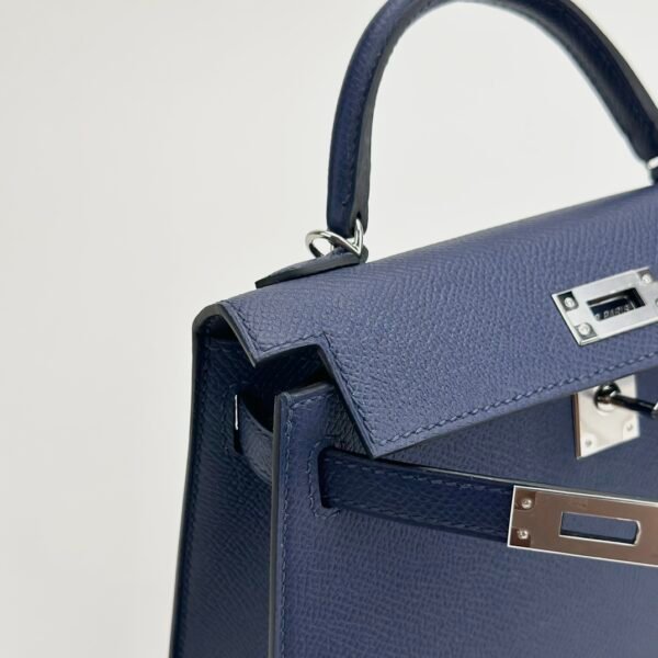 wsxc1726074095502_2 Hermes Bag Price Mini Kelly 19CM Epsom Leather CK73 Blue Saphir Silver Hardware