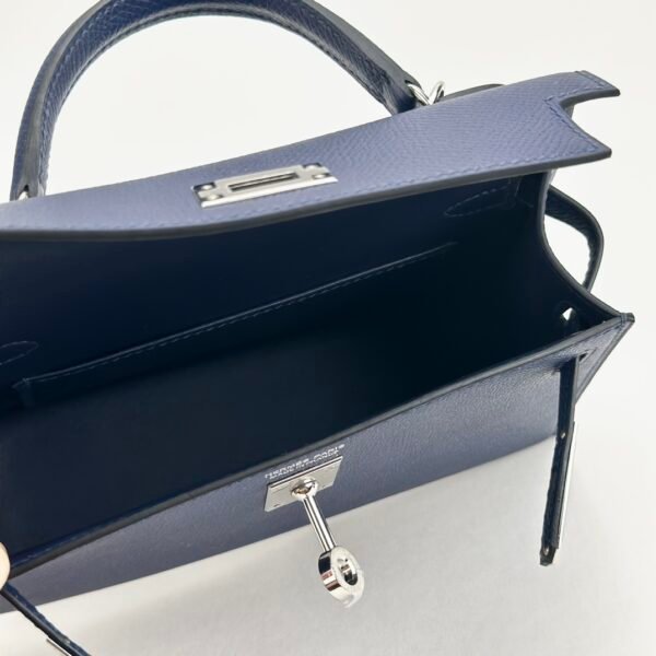 wsxc1726074095502_4 Hermes Bag Price Mini Kelly 19CM Epsom Leather CK73 Blue Saphir Silver Hardware
