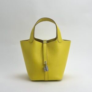 wsxc1727101793601_0 Hermes Picotin18 Women’s Bag Clemence Leather 9R Lime Silver Hardware