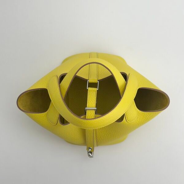 Hermes Picotin18 Women’s Bag Clemence Leather 9R Lime Silver Hardware