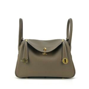Canada Ottawa Hermes Lindy 26CM Clemence Leather CC18 Etoupe Gold Hardware