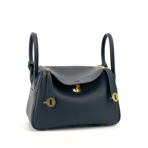 wsxc1727186720593_0 Hermes Bag Price Clemence Leather 2Z Blue Nuit Lindy 26CM Gold Hardware