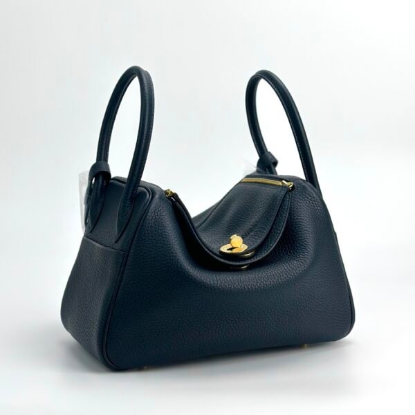 wsxc1727186720593_1 Hermes Bag Price Clemence Leather 2Z Blue Nuit Lindy 26CM Gold Hardware