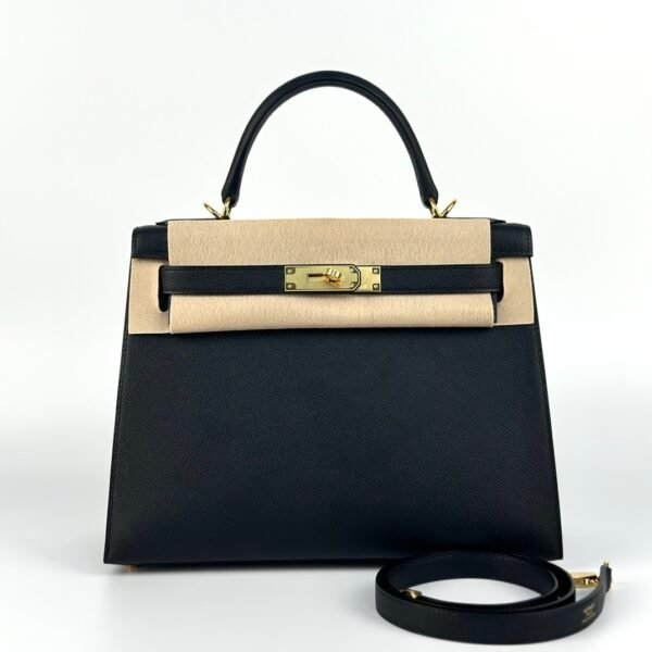 wsxc1727187855659_0 Hermes Bag Images Kelly 28CM Sellier Epsom Leather 89 Noir Gold Hardware