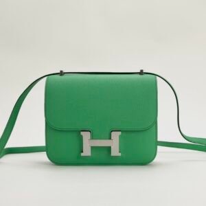 Singapore Kuala Lumpur Hermes Epsom Constance 18CM 0Z Vert Comics Silver Hardware