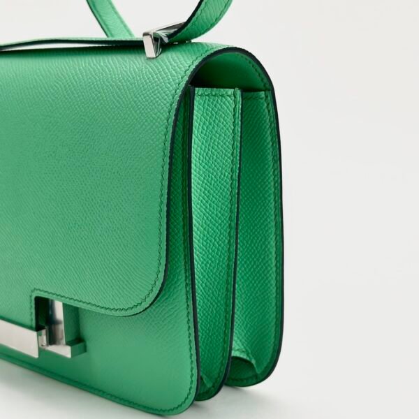 Singapore Kuala Lumpur Hermes Epsom Constance 18CM 0Z Vert Comics Silver Hardware