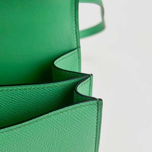 Singapore Kuala Lumpur Hermes Epsom Constance 18CM 0Z Vert Comics Silver Hardware