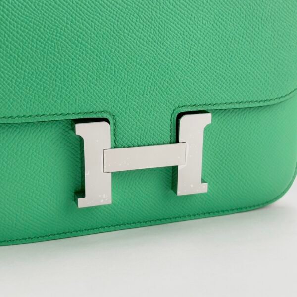 Singapore Kuala Lumpur Hermes Epsom Constance 18CM 0Z Vert Comics Silver Hardware