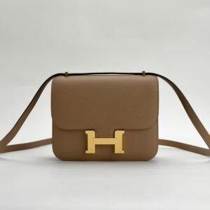 Hermes Bag Images Constance 18CM Epsom Leather 0M Chai Gold Hardware