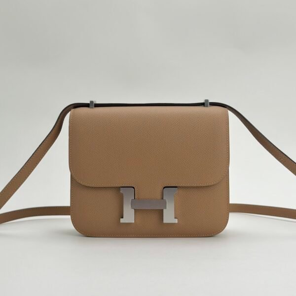 Taiwan Hermes 0M Chai Epsom Leather Constance 18CM Silver Hardware