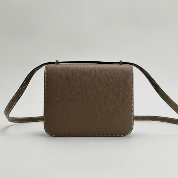 UK London Hermes Constance 18CM Epsom CC18 Etoupe Grey Rose Gold Hardware